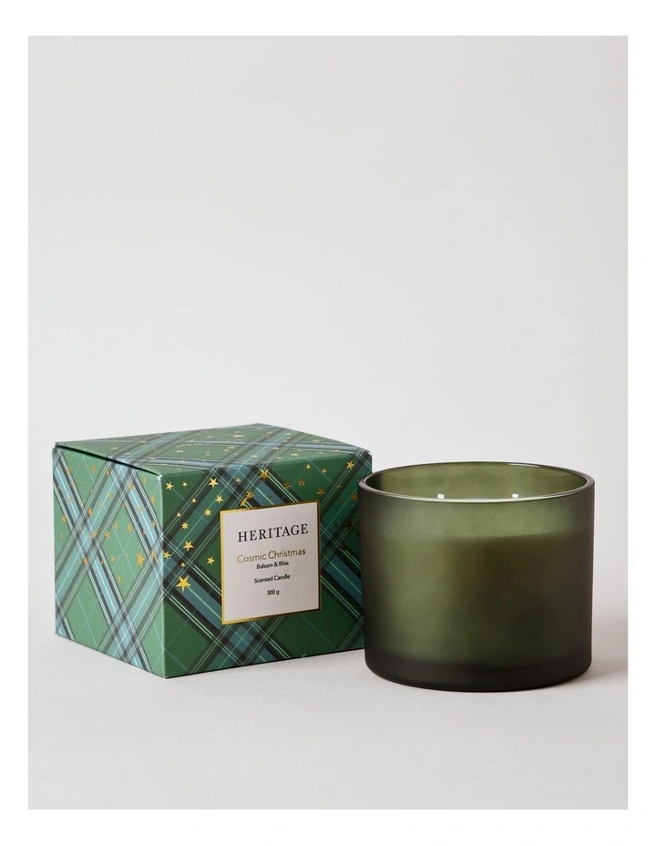 Cosmic Christmas Balsam & Bliss Candle 300g in Green image 2