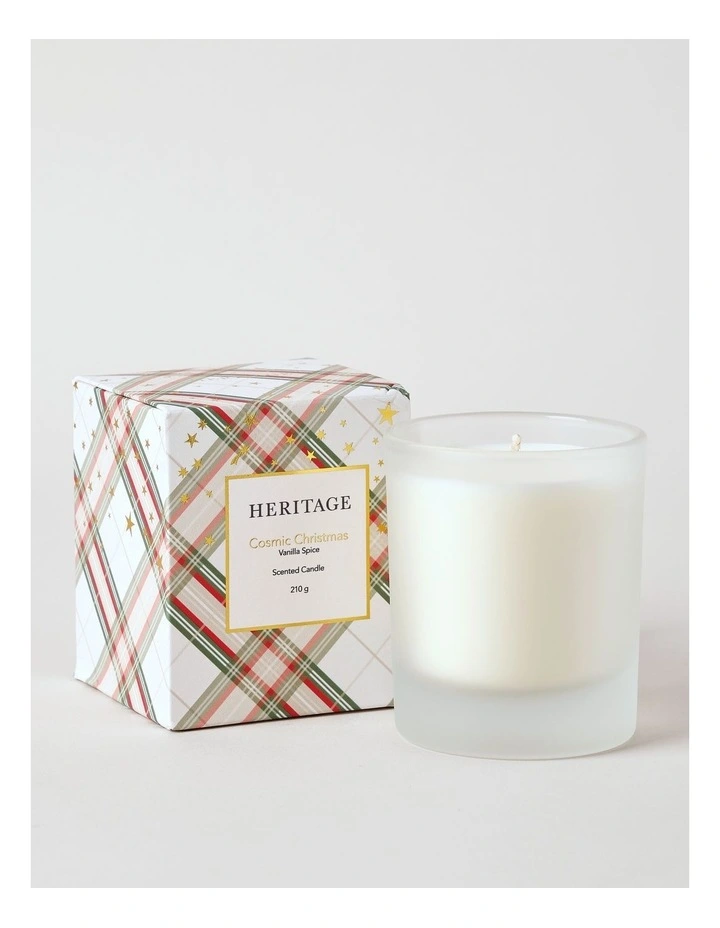 Cosmic Christmas Vanilla Spice Candle 210g in Clear image 2