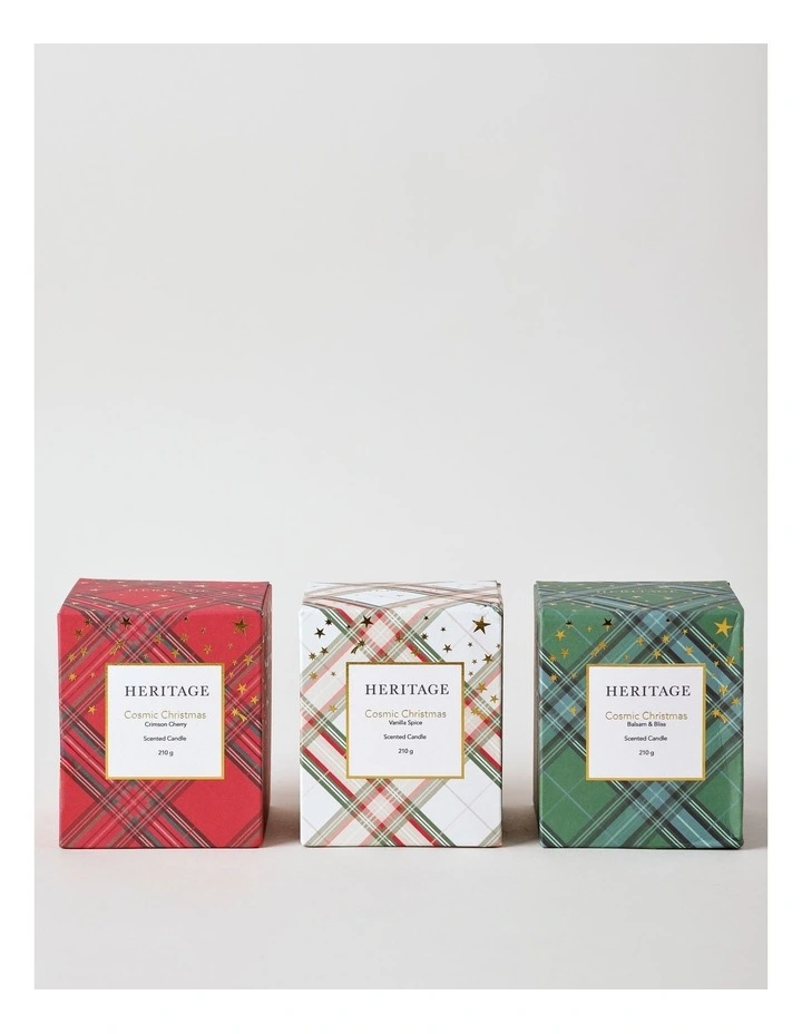 Cosmic Christmas Vanilla Spice Candle 210g in Clear image 3