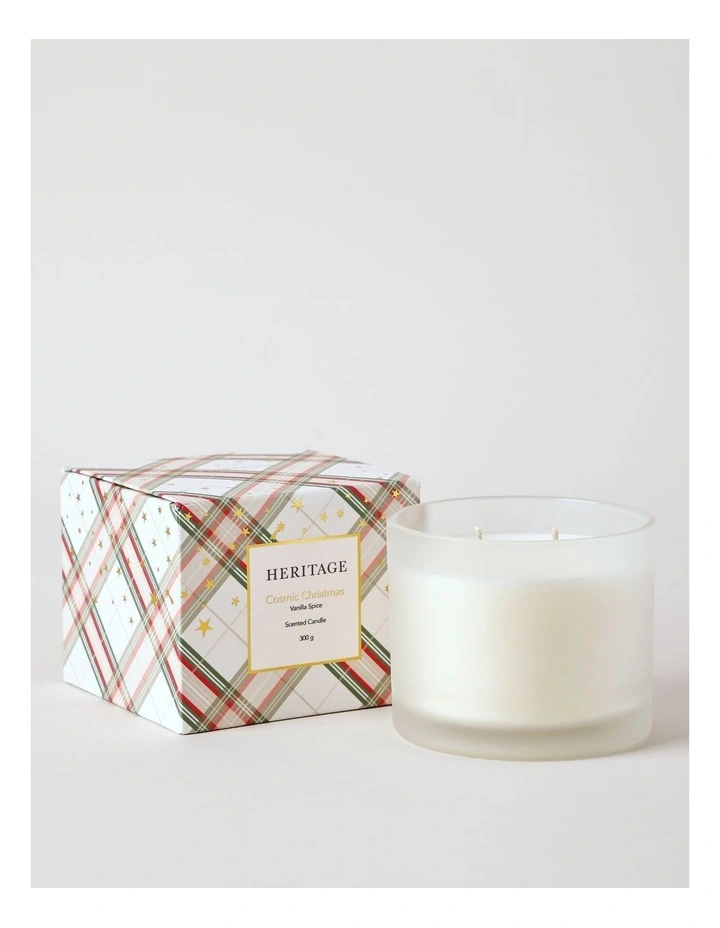 Cosmic Christmas Vanilla Spice Candle 300g in Clear image 2