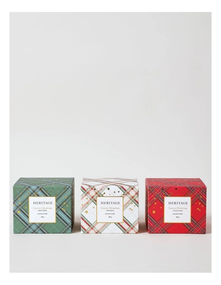 Cosmic Christmas Vanilla Spice Candle 300g in Clear image 3