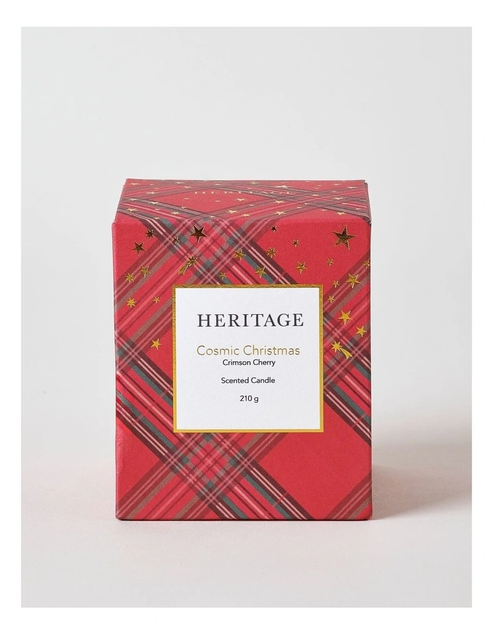 Cosmic Christmas Crimson Cherry Candle 210g in Red image 1