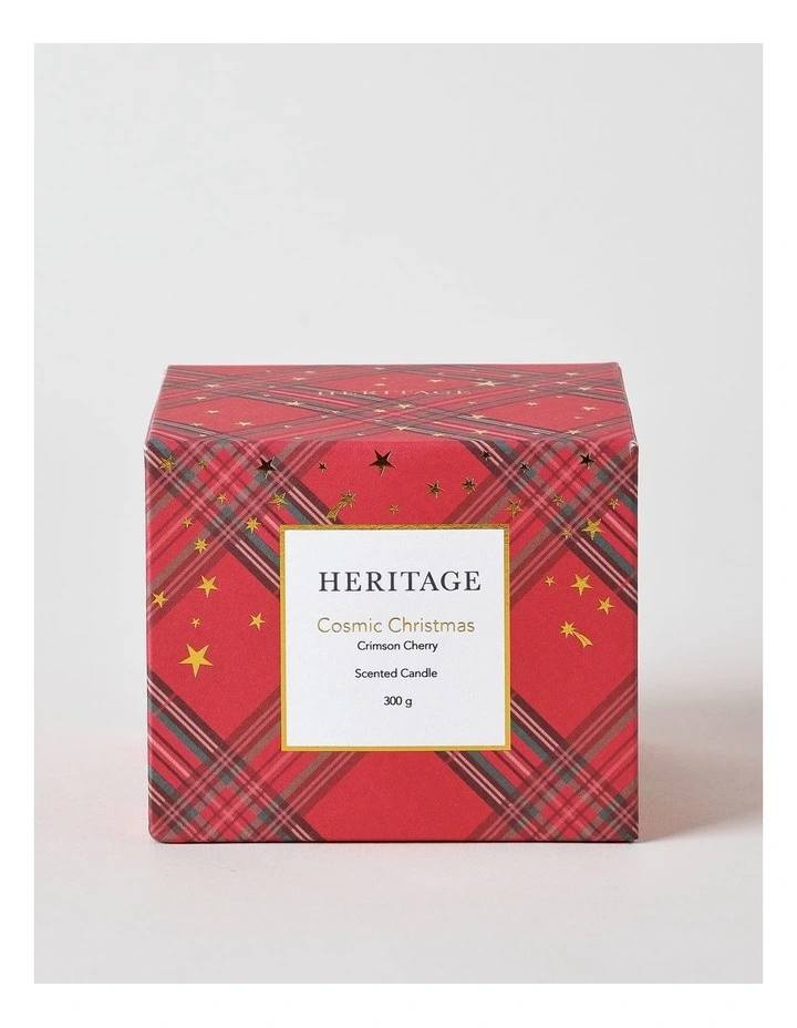 Cosmic Christmas Crimson Cherry Candle 300g in Red image 1