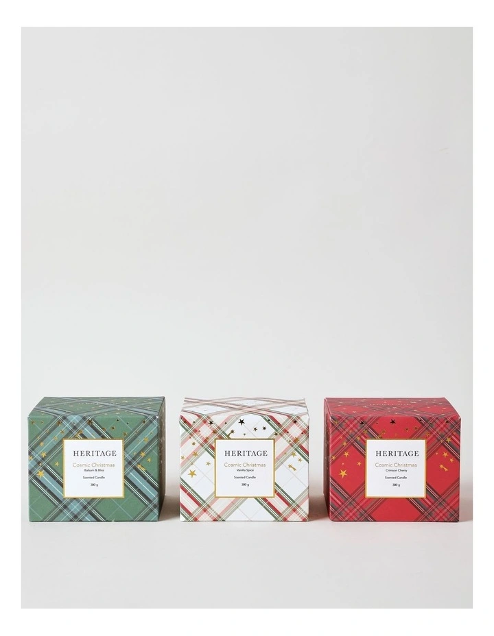 Cosmic Christmas Crimson Cherry Candle 300g in Red image 3