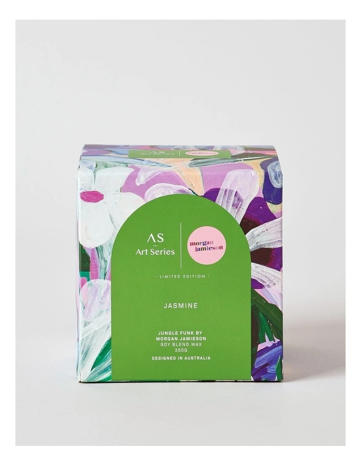 Jungle Funk Jasmine Decal Candle 350g in Purple image 2