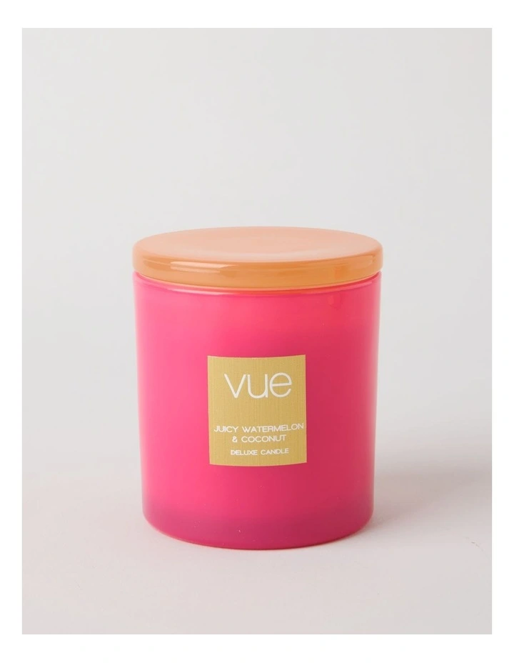 Tinted Candle 400g in Juicy Watermelon & Coconut image 2