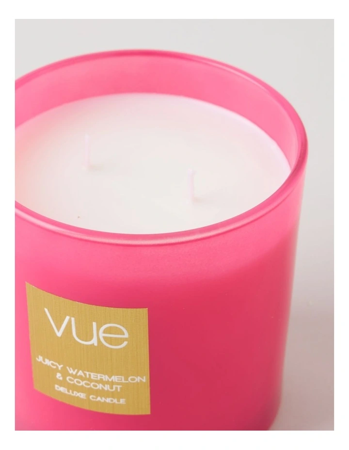 Tinted Candle 400g in Juicy Watermelon & Coconut image 3