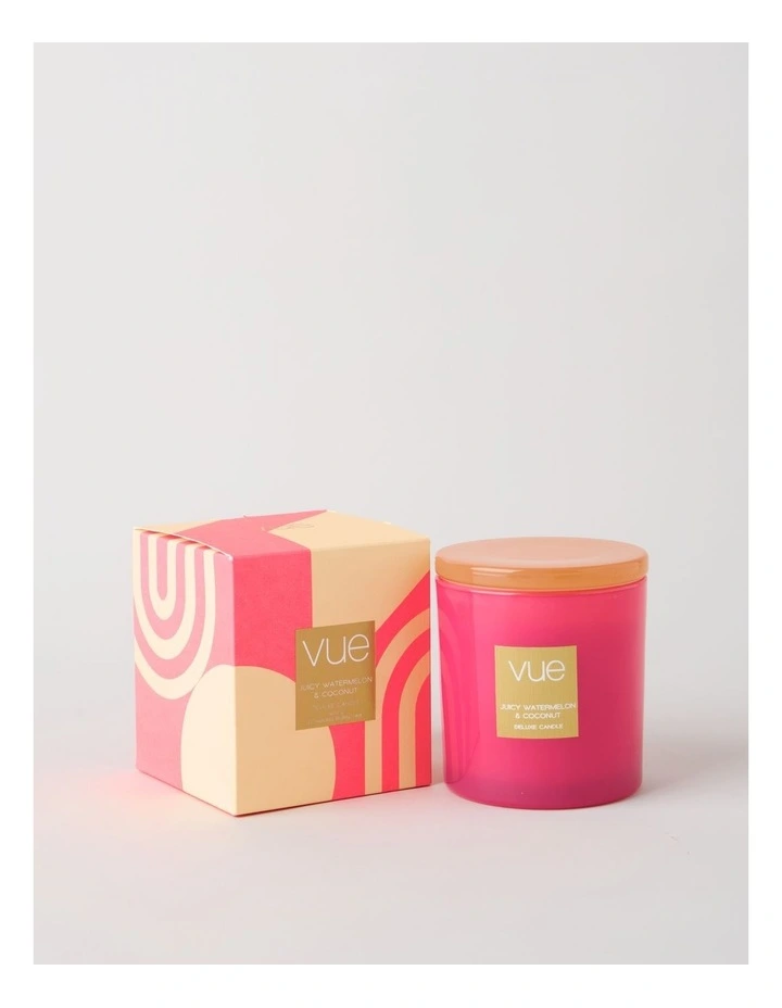 Tinted Candle 400g in Juicy Watermelon & Coconut image 4