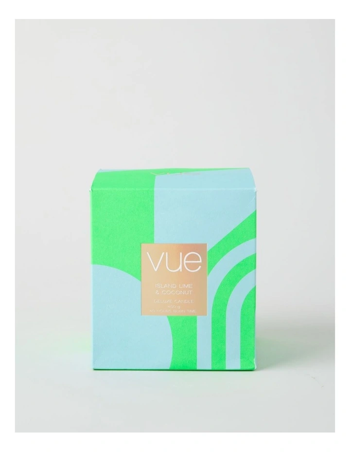 Tinted Candle 400g in Island Lime & Coconut image 1