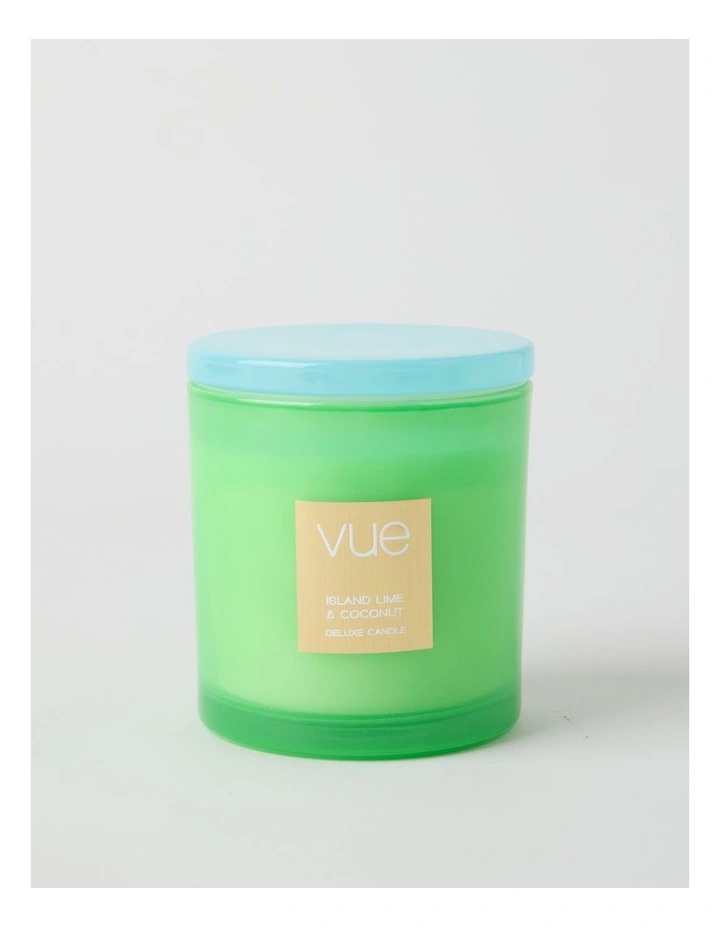 Tinted Candle 400g in Island Lime & Coconut image 2