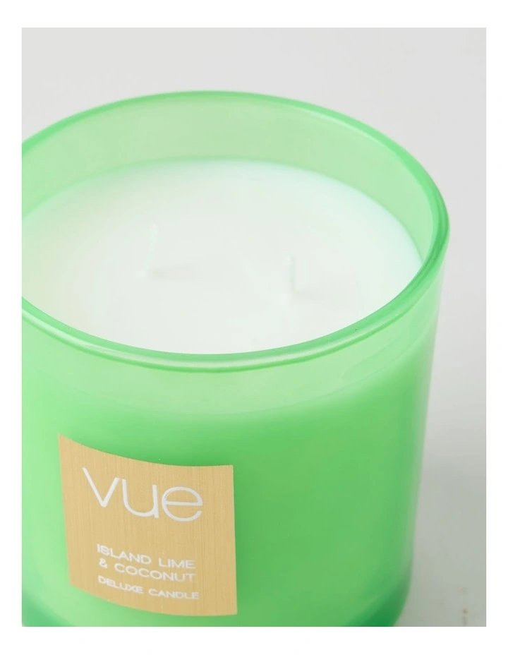 Tinted Candle 400g in Island Lime & Coconut image 3