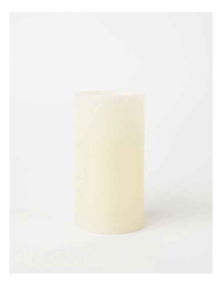 Vue Flameless Wax Candle 8x15cm In Cream MYER