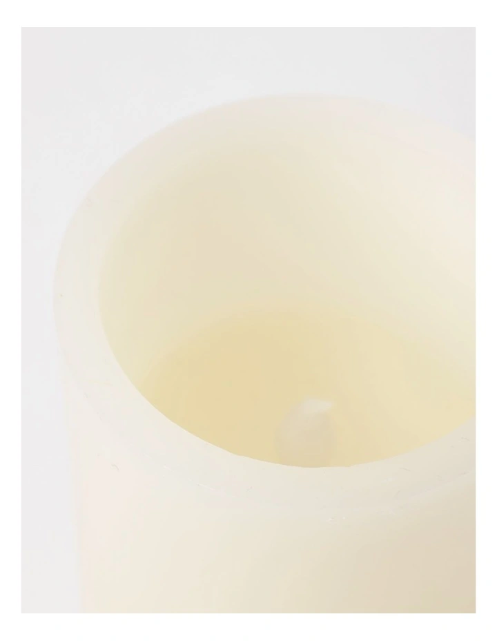Vue Flameless Wax Candle 8x15cm in Cream MYER