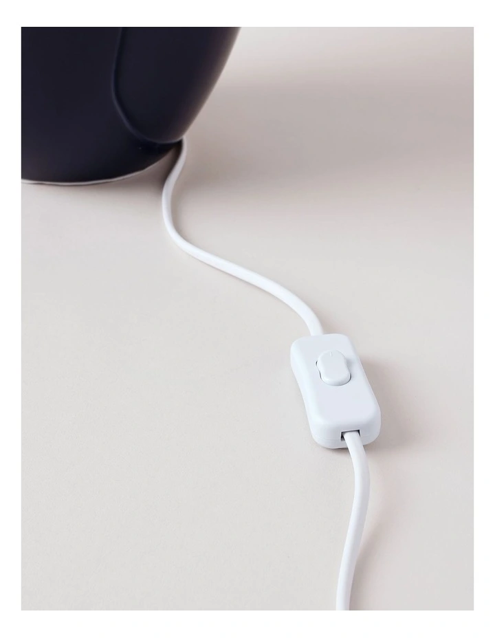 Plain Ginger Jar Table Lamp in Blue 55cm image 4