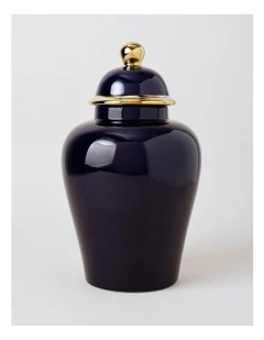 Plain Glass Ginger Jar 45cm in Blue