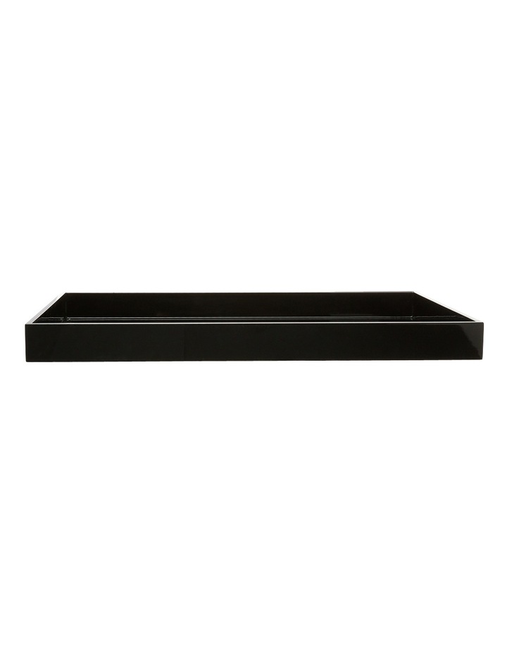 Darren Palmer Large Medium Density Fiber Board Lacquer Serving Large Medium Density Fiber Board Lacquer Serving Tray Black 30x48cm Image 1