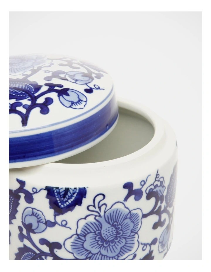 Hand-Painted Ginger Cylindrical Canister image 3