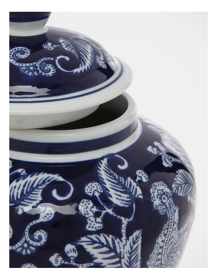Hand-painted Round Ginger Jar image 3