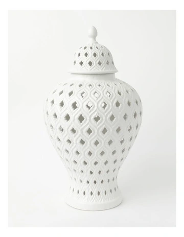 Marcella Ginger Jar 46cm in White