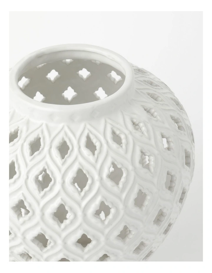 Marcella Ginger Jar 33cm in White image 4