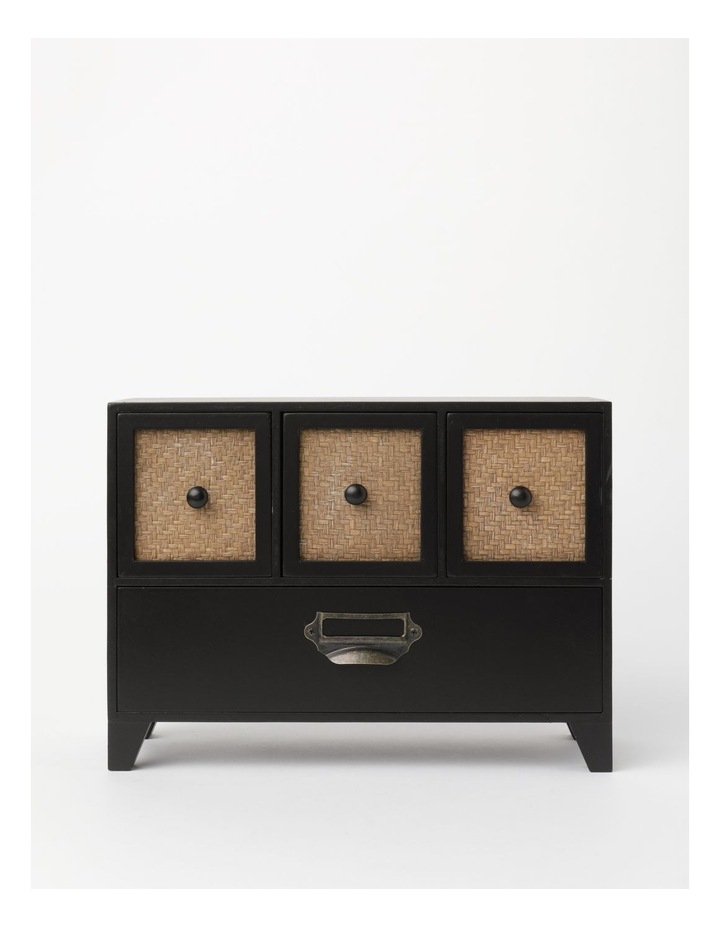 DarrenPalmerGiradetRattanTabletopChest30x11.5x22cminBlack/Natural