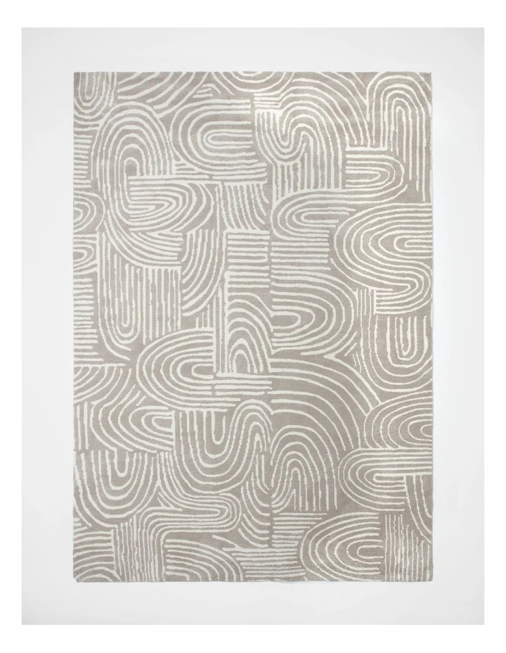 Bold Lines Rug 230x160cm in Taupe image 1