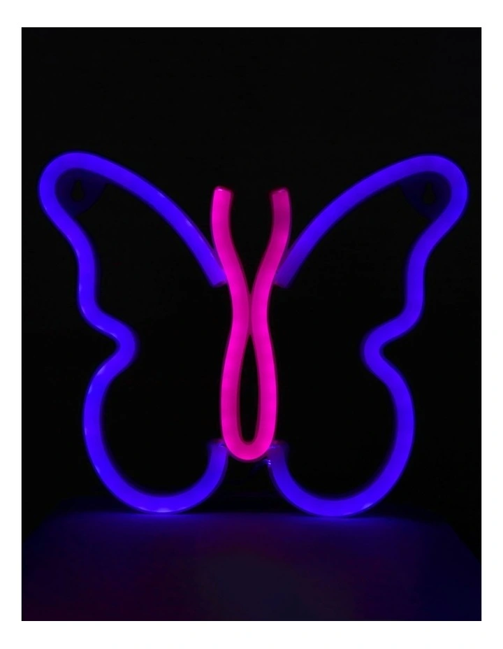Neon butterfly light best sale