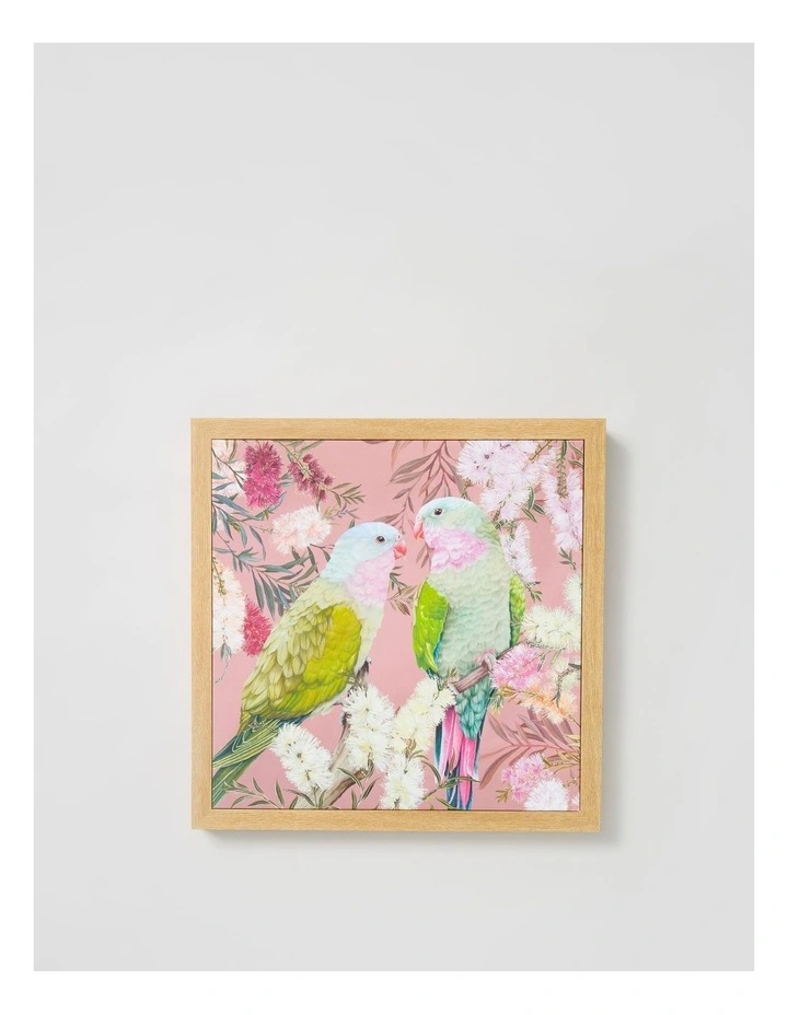 Lauren Stringini Princess Parrot Wall Art 50 x 50cm image 1