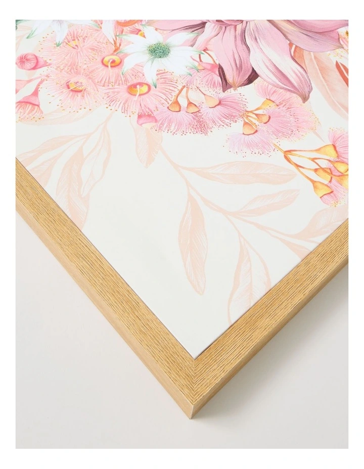 Lauren Stringini Floral Coral Wall Art 90 x 90cm image 2
