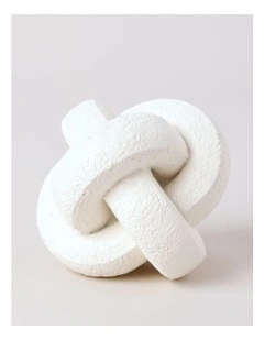 Parramatta Polyresin Knot Object 10cm in White