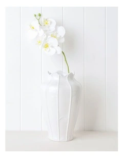 Forde Ceramic Vase 30cm in White