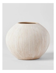 Harvey Ceramic Vase 14cm in Beige