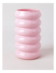 Bailey Glass Vase 25cm in Pink