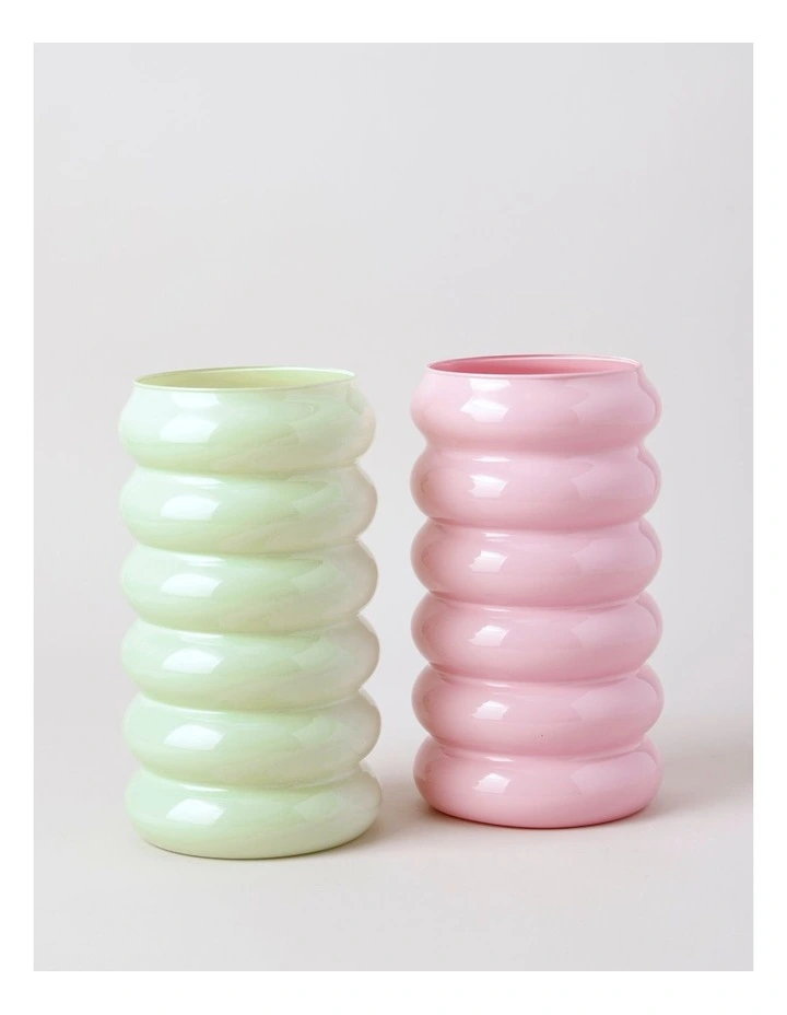 Bailey Glass Vase 25cm in Pink image 3