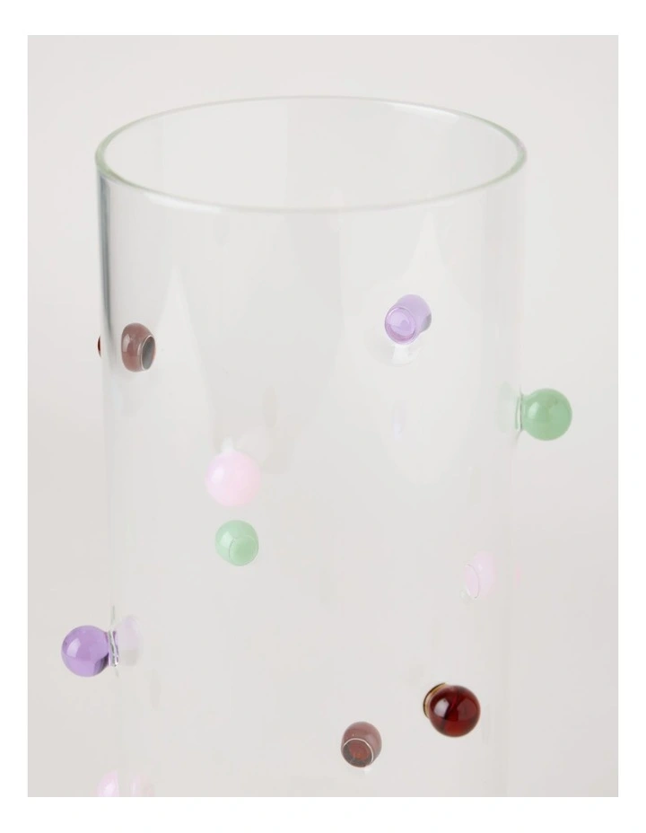 Dotty Glass Vase 30cm in Multicolour image 3