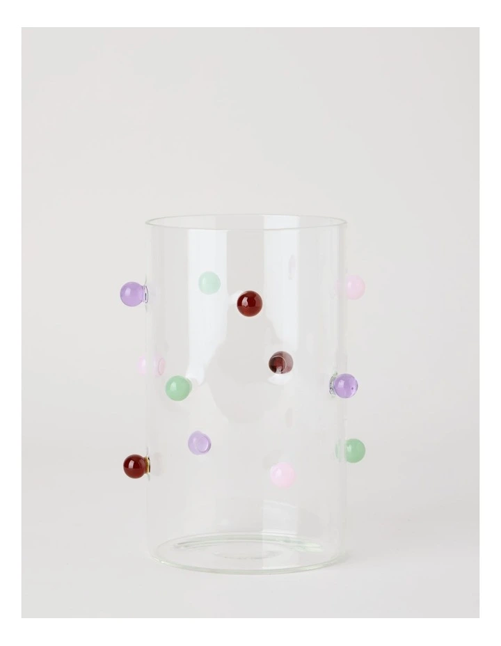 Dotty Glass Vase 20cm in Multicolour image 1
