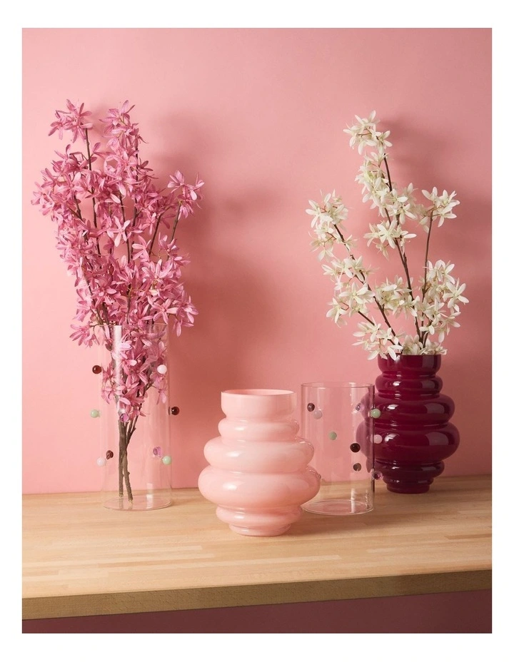 Dotty Glass Vase 20cm in Multicolour image 2