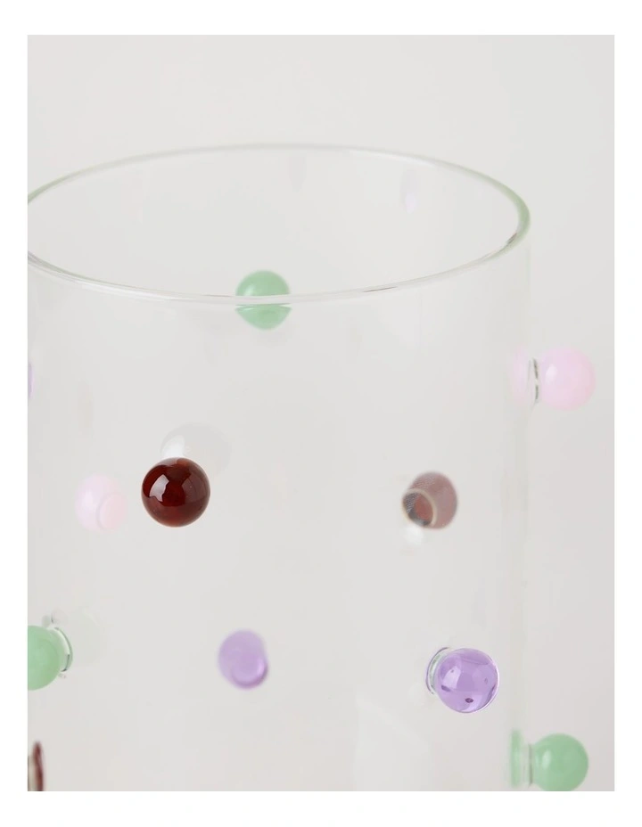 Dotty Glass Vase 20cm in Multicolour image 3