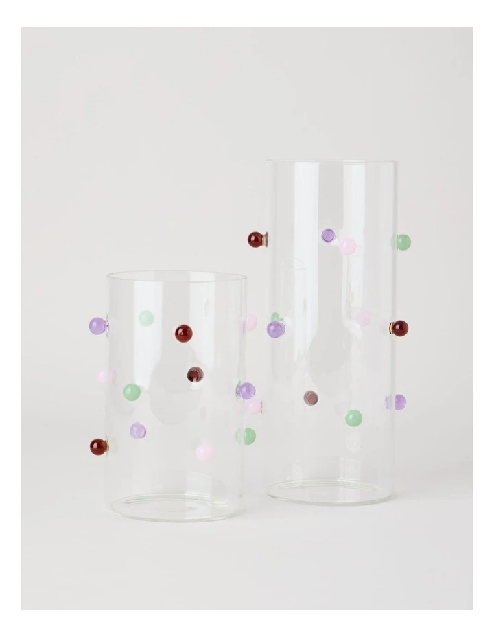 Dotty Glass Vase 20cm in Multicolour image 4