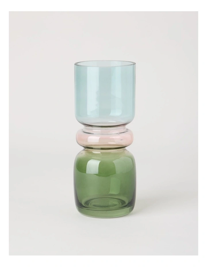 Gia Glass Vase 23cm in Multicolour image 1