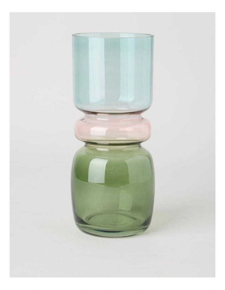 Gia Glass Vase 29cm in Multicolour image 1