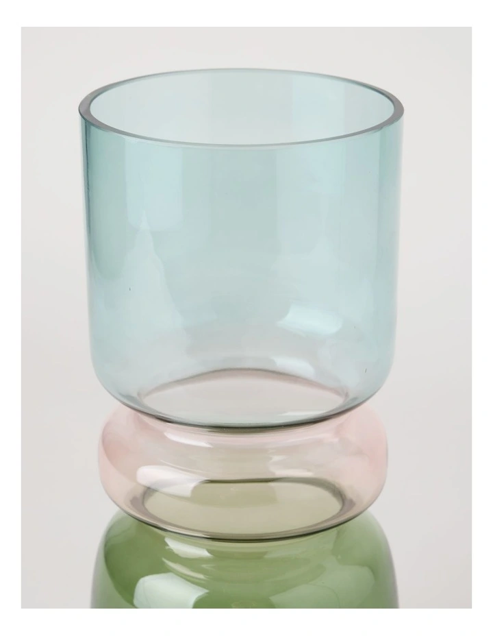 Gia Glass Vase 29cm in Multicolour image 3