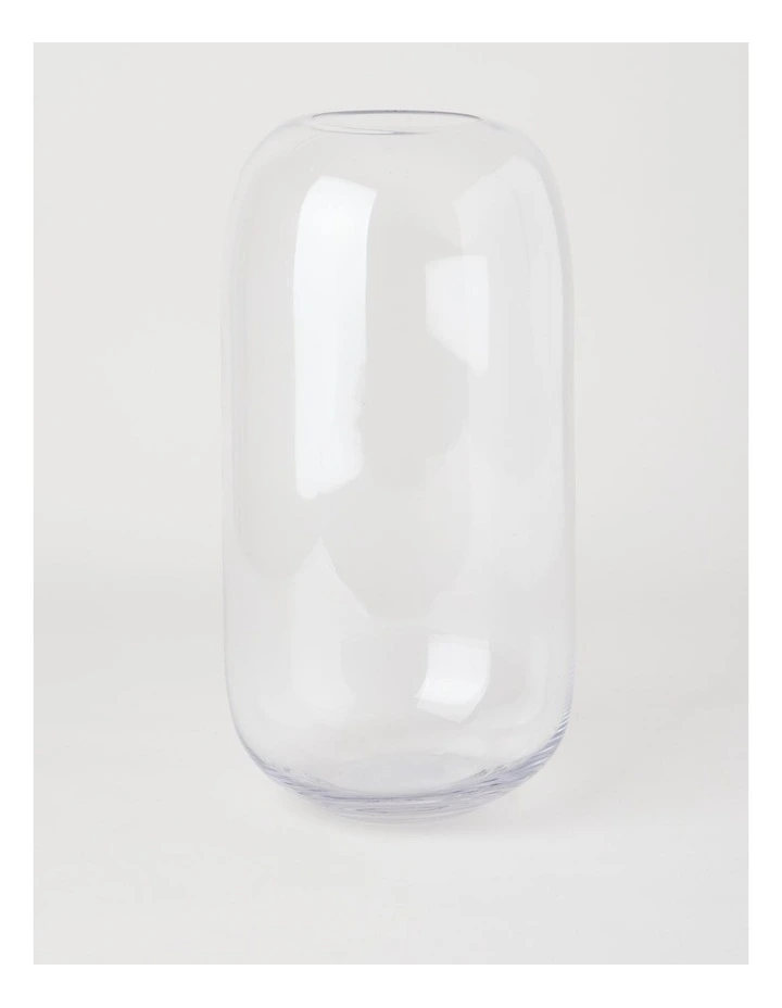 Glass Vase 34.5cm in Clear image 1