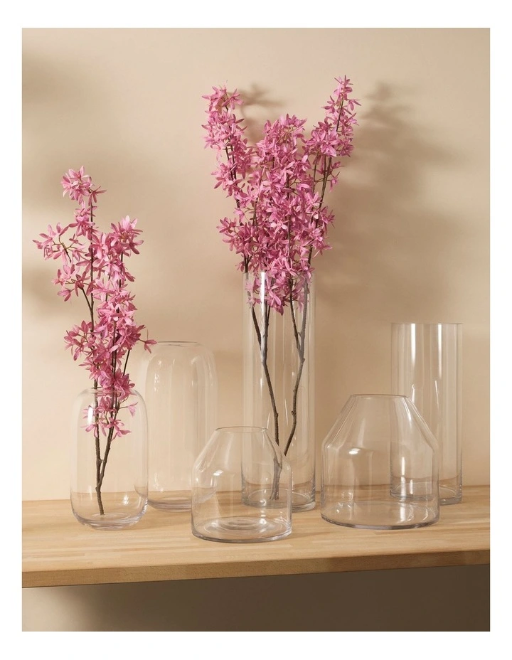 Glass Vase 34.5cm in Clear image 2