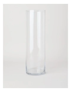 Cylinder Glass Vase 50cm in Clear