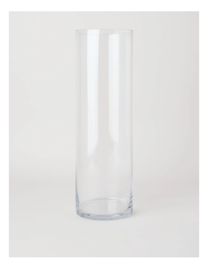 Cylinder Glass Vase 50cm in Clear image 1