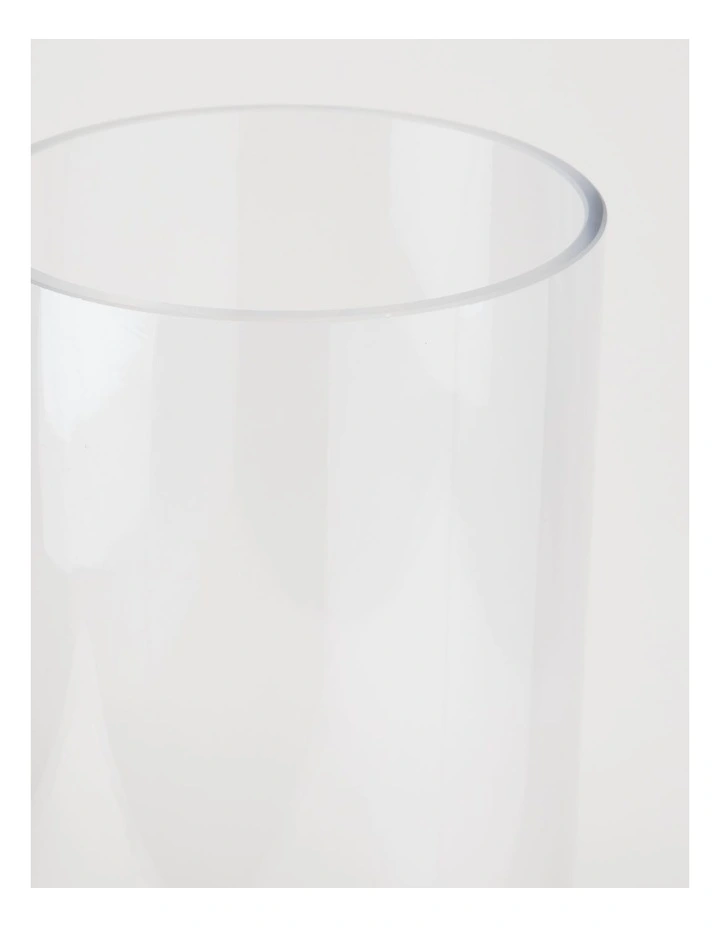 Cylinder Glass Vase 50cm in Clear image 3