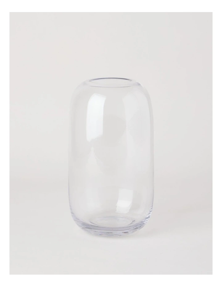 Glass Vase 26.7cm in Clear image 1