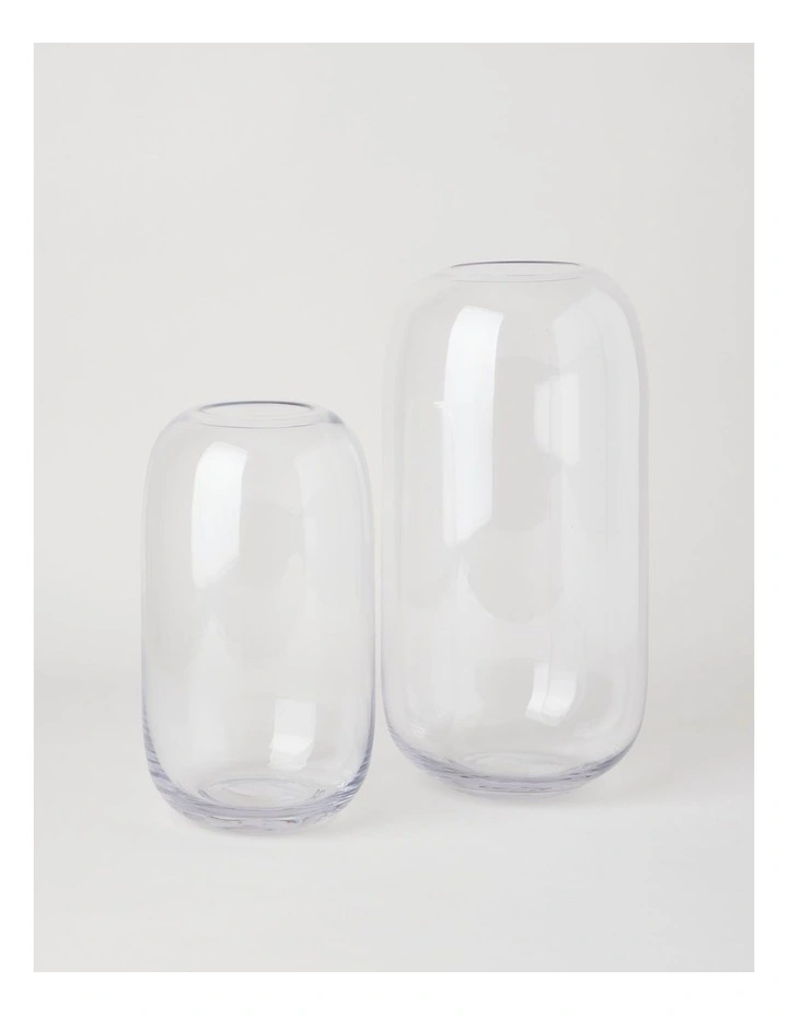 Glass Vase 26.7cm in Clear image 4