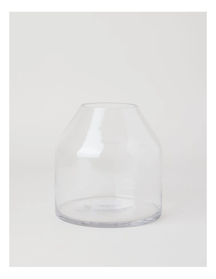 Glass Vase 20.5cm in Clear image 1